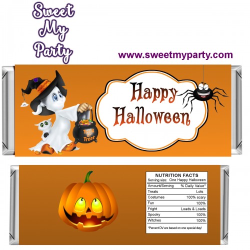 Halloween Candy Bar Wrappers, design 04
